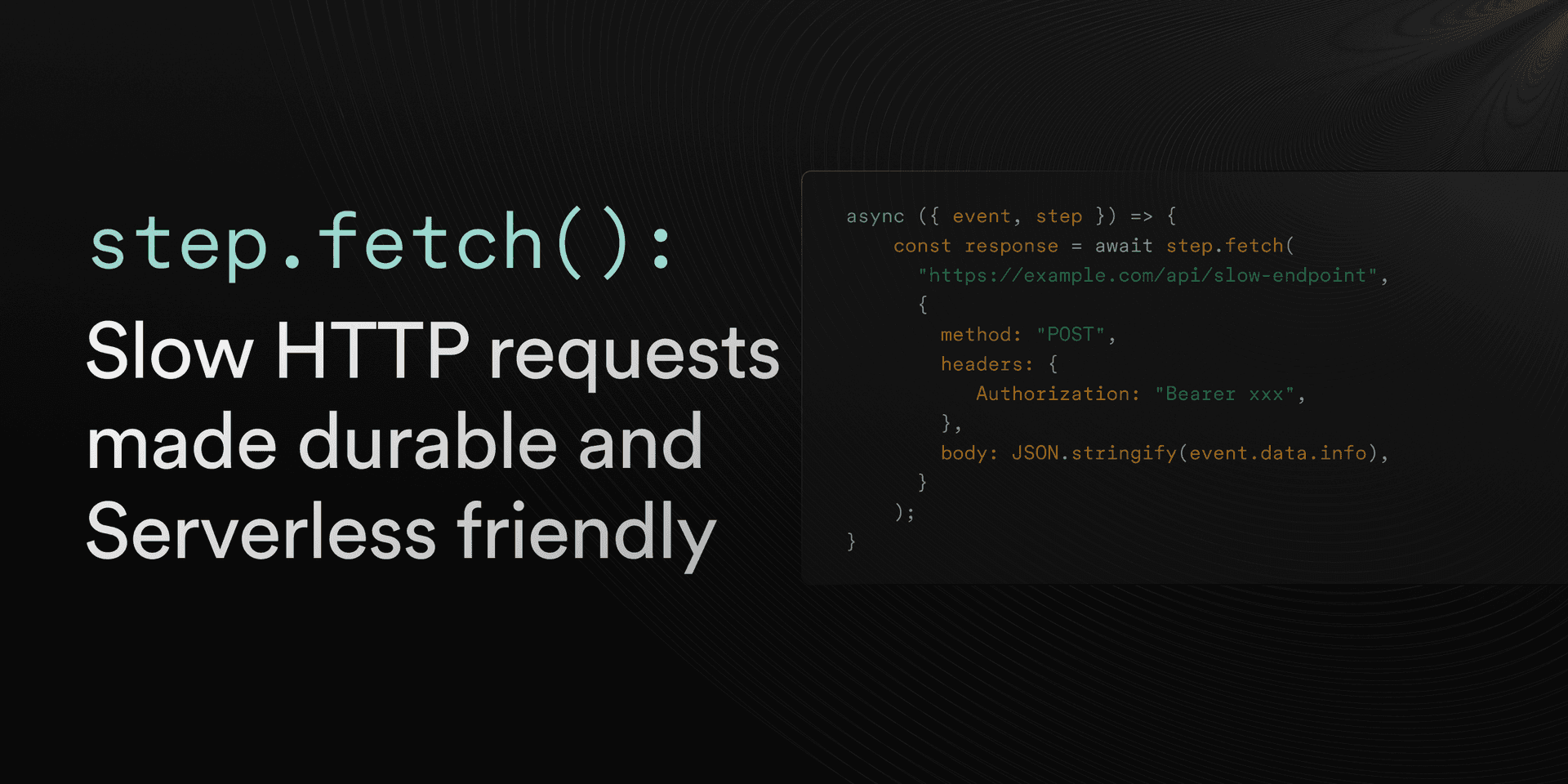 Featured image for Introducing: step.fetch() blog post